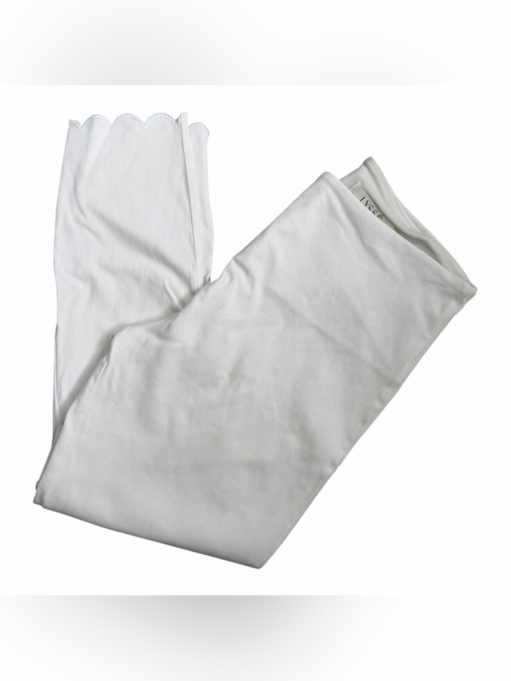 Lysse white cropped pull on ankle pants